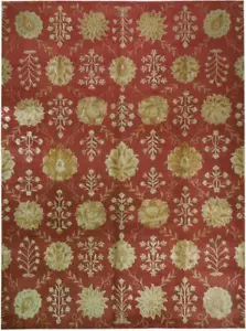 TRANSITIONAL 9x12 Wool & Silk Rug PIX-17249 - Picture 1 of 6