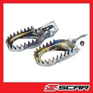 Titanium Anti Mud Footboards GAS GAS MC EC 85 125 250 300 350 450 21-22 SCAR - Picture 1 of 2