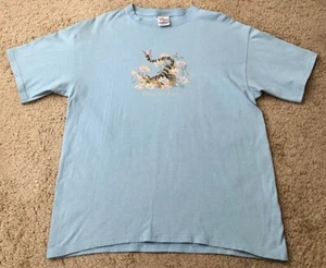 Vintage Tigger Immer voll Frühling Disney Store Blau Grafik T-Shirt Größe Large - Bild 1 von 4