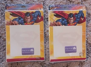 Vintage 8 Birthday Party Superman Cardsw/Envelopes Sealed 2 Pkgs Hallmark - Picture 1 of 2