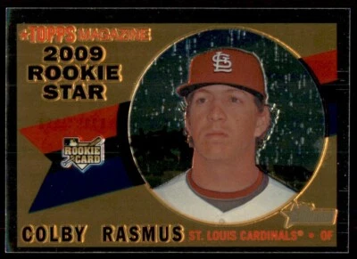 2009 Topps Heritage Chrome Colby Rasmus RC /1960 Cardinals #CHR149 *Noles2148* - Image 1 of 2