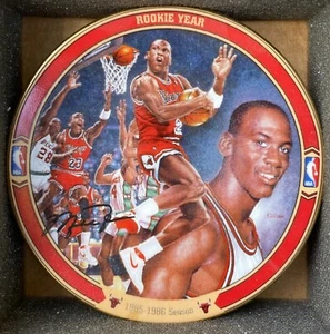 1997 Michael Jordan 10 Mini Plate Set in Boxes Bradford Exchange Upper Deck. - Picture 1 of 11