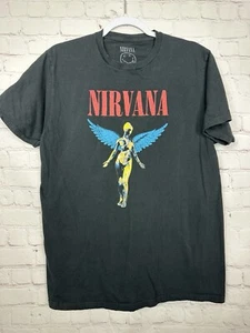 NIRVANA In Utero BAND Kurt Cobain short sleeve t-shirt, s L, GUC - Picture 1 of 3
