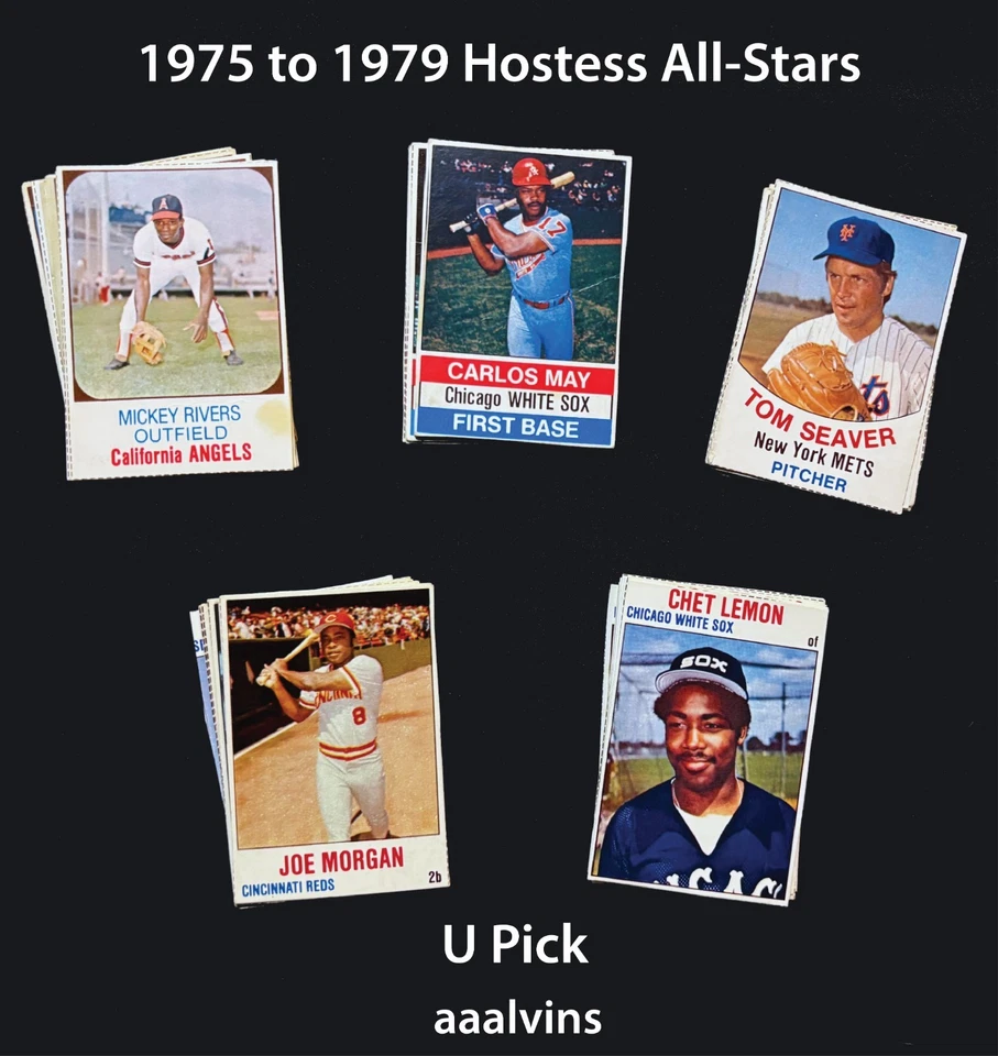 Hostess All-Stars Baseball Cards - You Pick - aaalvins - Image 1 of 1