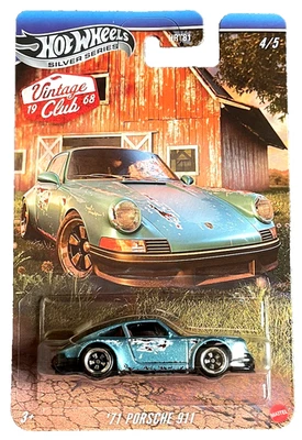 Hot Wheels '71 Porsche 911 F Modell 4/5 Vintage Club 1968 1:64 Modellauto Oldie - Bild 1 von 4