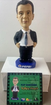 Minnesota Timberwolves NBA Flip Saunders Bobblehead (New) (SGA 2003) with Card - Image 1 of 4