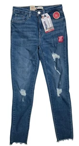 Levis Womens 720 High Rise Super Skinny Jeans Stretch Denim Size 14 Regular Dist - Picture 1 of 5