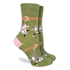 Zarigüeyas Colgando Para Mujer Calcetines Crew Talla 9-11 Novedad Buena Suerte Moda Nuevos - Imagen 1 de 1