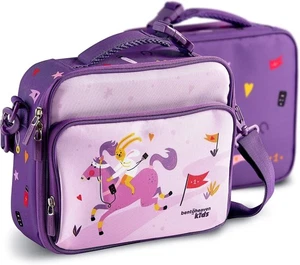 Purple Pony Bento-heaven Insulated Kids Large Lunch Bag Shoulder Strap FREESHIP - Picture 1 of 3