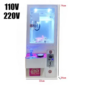 Claw Crane Machine Candy Toy Doll Grabber Catcher Clip Carnival Charge Play Mall - Picture 1 of 5
