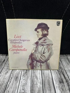 Michele CAMPANELLA- LISZT Complete Hungarian Rhapsodies, 4xLP Box Philips Italy - Picture 1 of 8