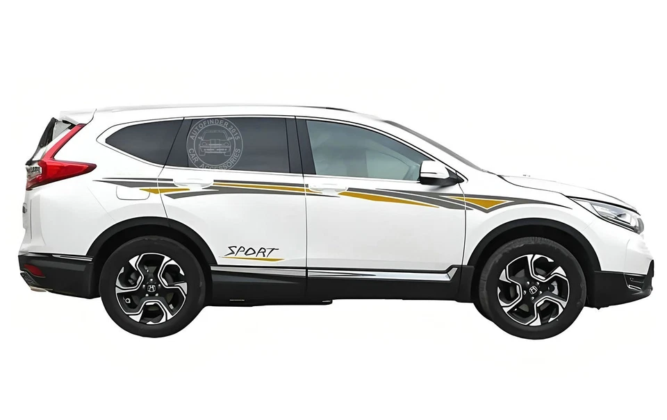 Graphics Sport Car Sticker For HONDA CR-V Waist Line Stripe Side Door Decals - Imagem 1 de 4