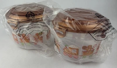 2 Lock & Lock Christmas Storage Containers 1.3 Qt Gingerbread Train Holiday - Image 1 of 4