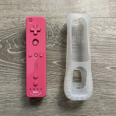 Official Nintendo Motion Plus Controller Pink RVL-036 Wii Remote OEM - Tested 🔥 - Image 1 of 4