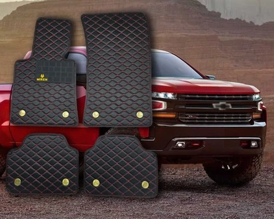 Carbon Fiber Car Mats for Chevrolet | Custom Fit Floor Mats Full Set - Image 1 of 4