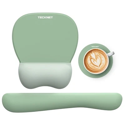 Gel Mouse Pad Set with Wrist Rest and Keyboard Wrist Rest, Ergonomic Mousepad... - Image 1 of 4
