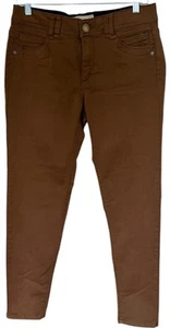 Democracy Ab Technology Skinny Jeans Pants Size 8 Brown Ankle Pockets 32x27 - Picture 1 of 12