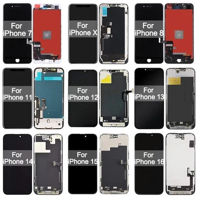 iPhone Replacement Screen – LCD Touch Digitizer Repair Parts for All Models - Image 1 of 4