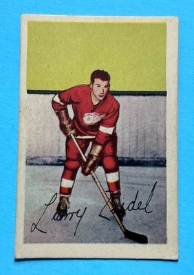 Parkhurst #91 1952-53-Larry Zeidel RC - Sin pliegues - Red Wings, Hawks, Flyers Foto 1 de 2