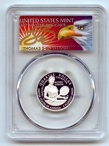2025 S 25C Silver Althea Gibson Quarter PCGS PR70DCAM FS Cleveland Eagle - Picture 1 of 2