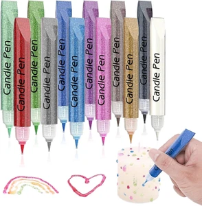 Candle Pens Wax Pens for Candle Painting, Create Your Own Baptism Candle, Candle - Picture 1 of 12