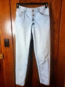 GUESS! Georges Marciano Acid Washed High-Waisted Button-Fly Vintage Jeans Women - Picture 1 of 19
