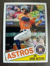 2020 Topps Silver Pack Jose Altuve #85C-14 1985 Mojo Chrome Refractor
