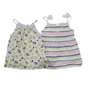 Tommy Bahama 2 pc Summer Tops lot Girls 5T Toddler Stripes and Lemons - Picture 1 of 4