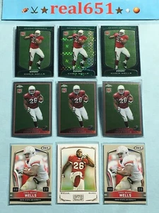 2009 CHRIS WELLS Rookie Lot x 9 RC | Bowman Chrome Refractor /250 | Beanie | OSU - Picture 1 of 10