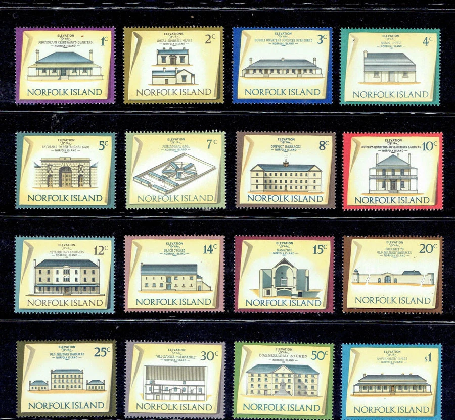 NORFOLK ISLAND 1973 - 1975 Buildings CV $9.75 - Image 1 of 1