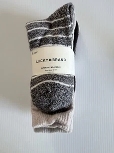 Lucky Brand Women’s Super Soft Boot Socks | 6 Pairs Size 5-10 Cozy Crew Length - Picture 1 of 6