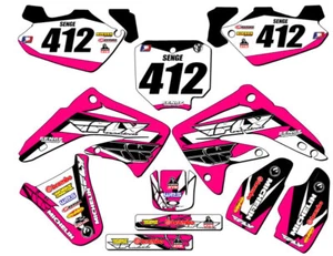 2003-2013 CR 85 13 FLY Pink Senge Graphics Kit Compatible with Honda - Picture 1 of 10