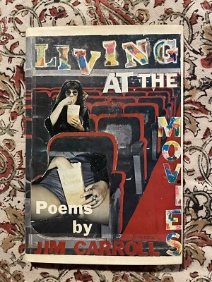 Jim Carroll Living at the Movies 1973 First Edition Basketball Diaries Poetry - Image 1 of 4