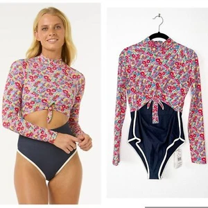Traje de Surf Rip Curl Las Flores Traje de Baño Recortado de Una Pieza Talla Mediana Nuevo con Etiquetas - Imagen 1 de 9