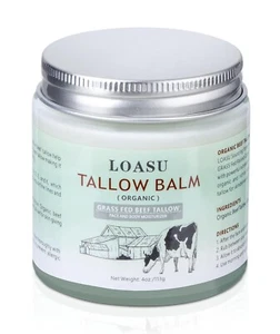 Grass Fed Beef Tallow Balm for Skin - Premium Organic Tallow - 4 fl. oz. - Picture 1 of 7