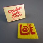 Vintage Cracker Jack Lot Tattoos & Love Felt Patch Box Prizes