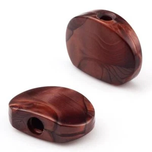 6 Tuning Buttons Peg Guitar Machine Heads Replacement Brown - Picture 1 of 3