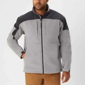 BLUE Duluth Trading Co. Shoremans Fleece Gridlock Jacket XL Tall Soft Shell Blue - Picture 1 of 10