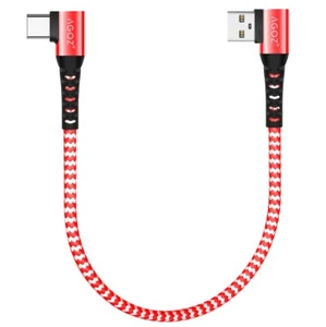 5inch Red USB A to USB C Charger Cable for iPad Pro, iPhone 16 Pro Max,iPhone 15 - Picture 1 of 5