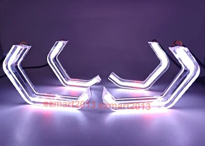 Anillo halo estilo M4 RGB para Mercedes BENZ C219 W219 Crystal Dream color dinámico Foto 1 de 4