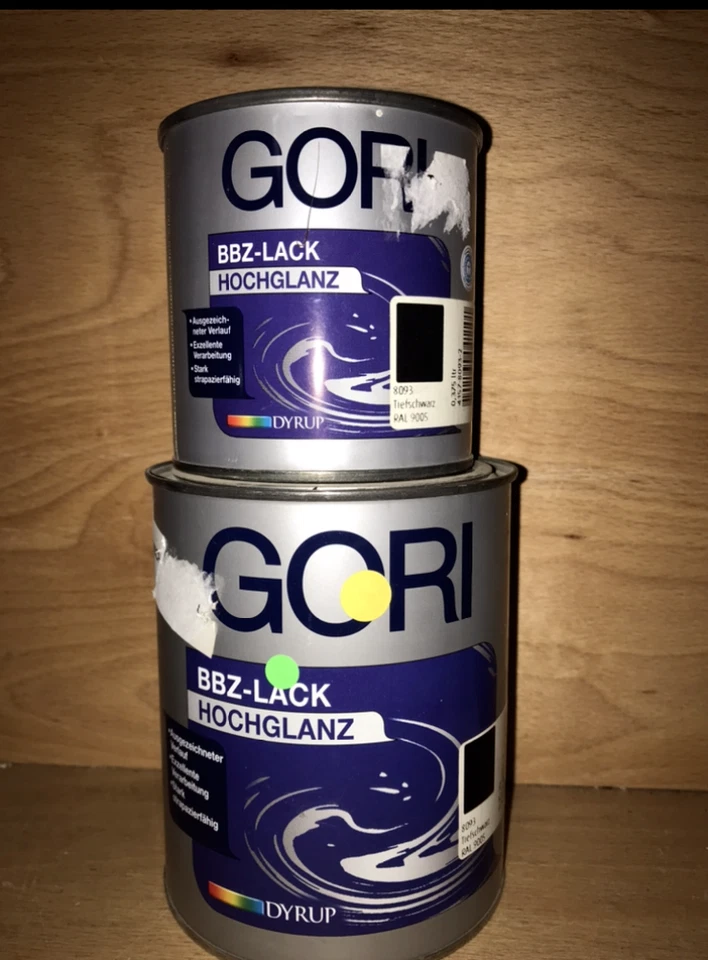 Gori BBZ-Lack Hochglanz 0,75 L Metall-Lack Buntlack Aqua-Lack Wasserlack (LV) - Bild 1 von 1