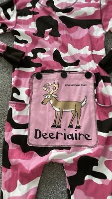 Lazy One Flap Jack M One Piece Pink Camo Women “Deeriaire” Deer Zion Canyon - Image 1 of 4