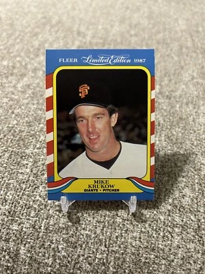 1987 Fleer Limited Edition Baseball #24 Mike Krukow - Image 1 of 2