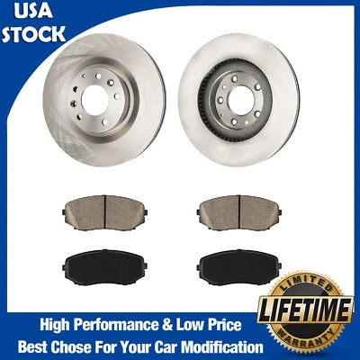 31481+D1258 Pair Front Brake Rotors Pads for Mazda CX-9 2007-2012 2013 2014 2015 - Image 1 of 4