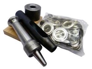 CS Osborne Nickel Semi Professional Eyelet Kit Nickel Plated Solid Brass Eyelets - Picture 1 of 9