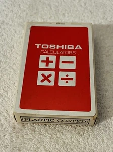 Sealed Toshiba Calculators Custom Playing Cards - Picture 1 of 8