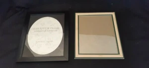 2 Piece Vintage Picture Frame 8" x 10" Brown Plastic - Picture 1 of 8