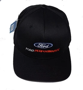 FORD PERFORMANCE FLEX FIT HAT IN BLACK SOLD EXCLUSIVELY HERE LICENSED BY FORD - Picture 1 of 3
