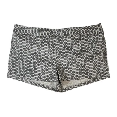 Pantalones Cortos Express Para Mujer Blanco y Negro Estampado Geométrico Talla 12 Nuevos con Etiquetas Foto 1 de 4