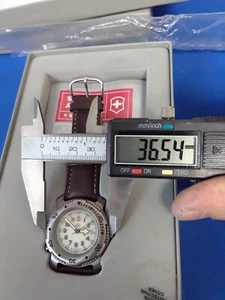 SWISS MADE Sportline Titanium Swiss Army Men Watch Stainless Steel, Day - Picture 1 of 8